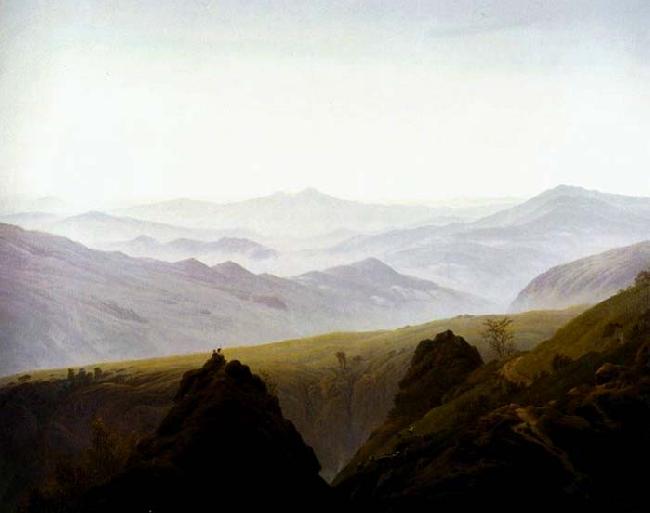 Caspar David Friedrich Morning in the Mountains oil painting image